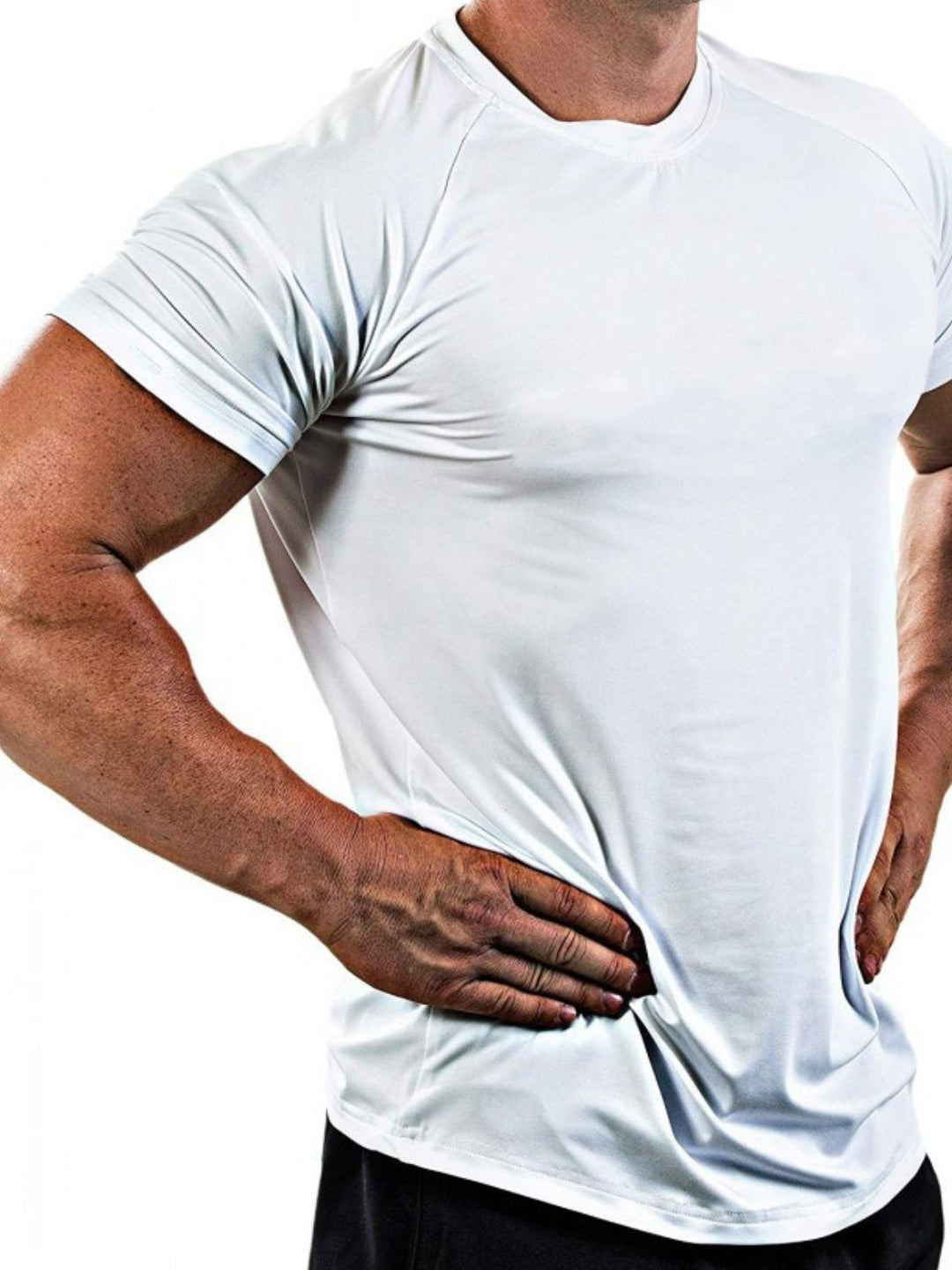 Men's Plus Size Round Neck Short Sleeve T-Shirt