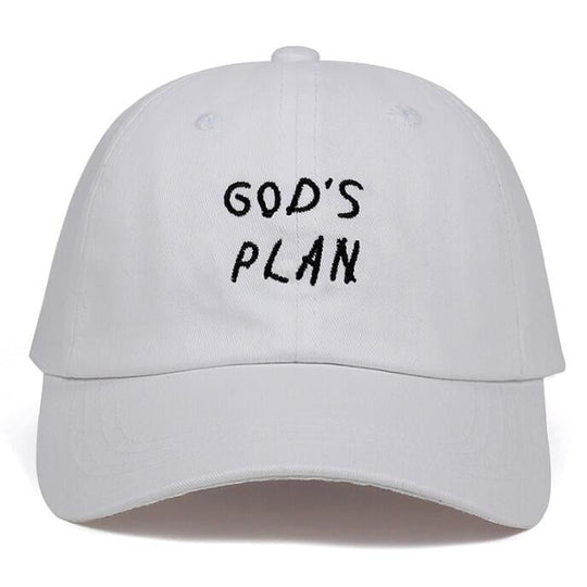 "God's Plan" Sunshade Letter Baseball Duckbill Cap