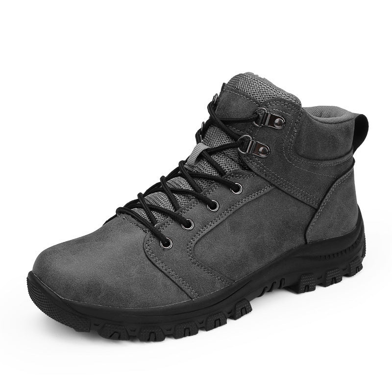 Men's High Top Shock-absorbing Non-slip Outdoor Sports Martin Boots