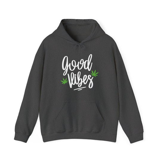 Good Vibes Marijuana Leaf Hoodie