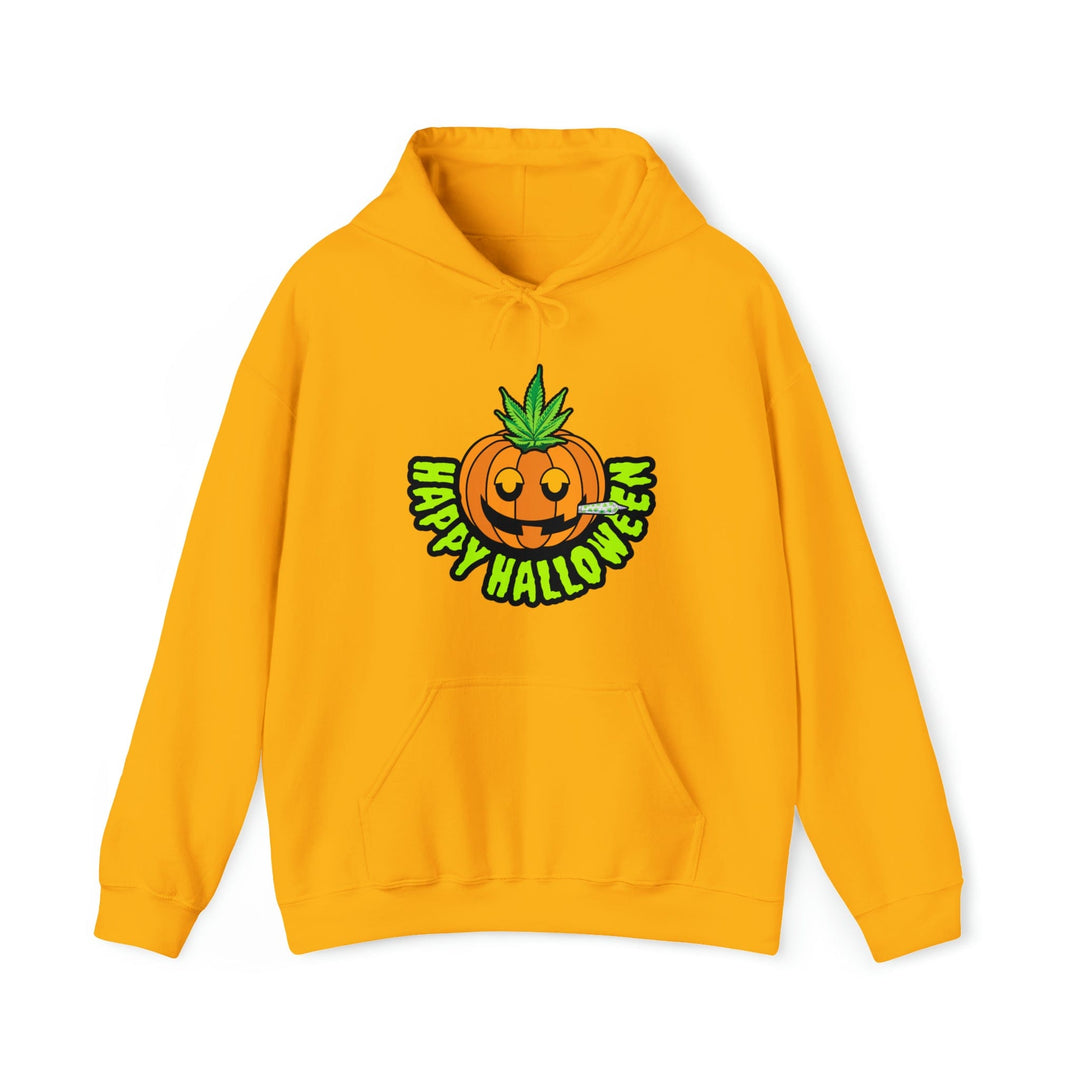 Happy Halloween Stoner Pumpkin Cannabis Hoodie