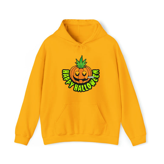 Happy Halloween Stoner Pumpkin Cannabis Hoodie