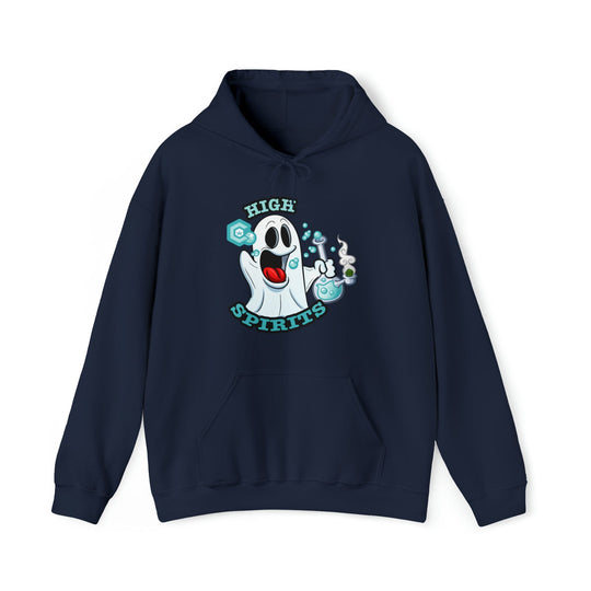 High Spirits Ghost with Bong Cannabis Hoodie