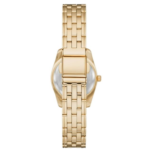 Time & Tru Women's Wristwatch: Gold Tone Bracelet Watch (FMDOTT079