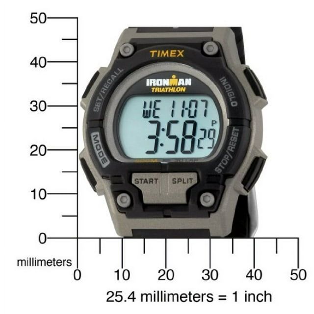 Men's Ironman Endure 30 Shock Full-Size Watch, Black Resin Strap