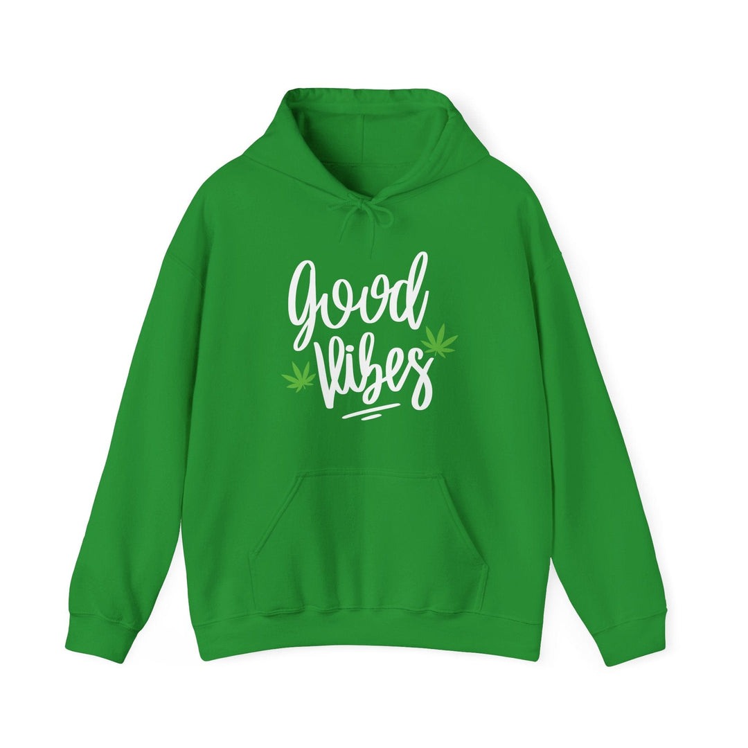 Good Vibes Marijuana Leaf Hoodie