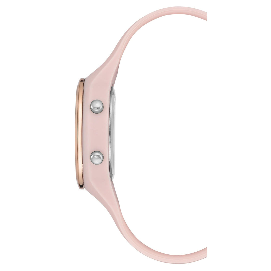 Time and Tru Adult Female Pink Silicone Digital Watch.
