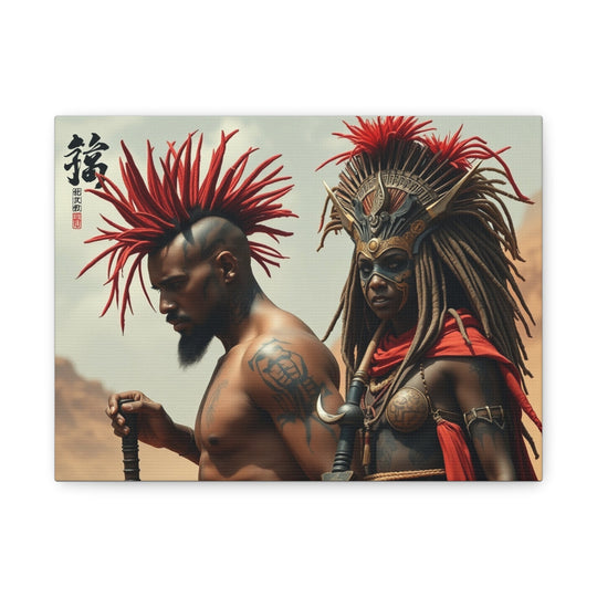 Artistic Matte Canvas Print, African Culture Decor, Unique Wall Art, Home Decoration, Spiritual Art, Black History