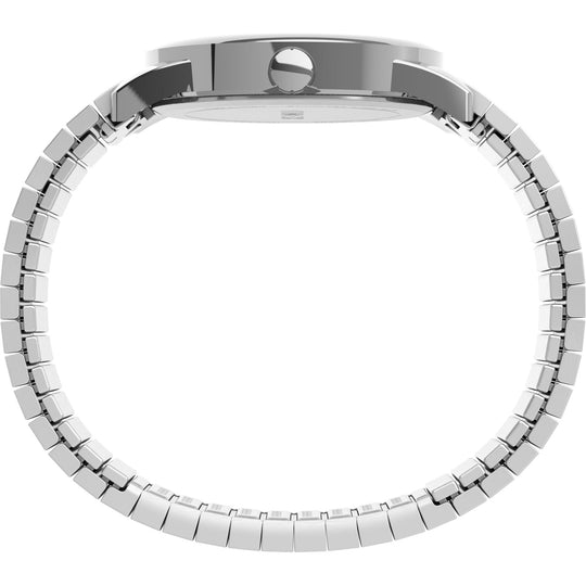 Timex Men's Easy Reader Bold 38mm Perfect Fit Watch – Two-Tone Case White Dial with Two-Tone Expansion Band