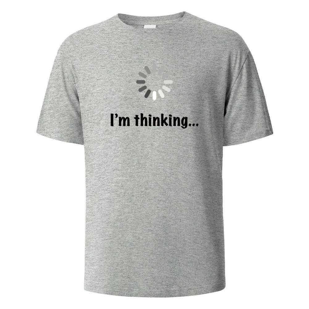 "I'm Thinking" Printed T-shirt for Men