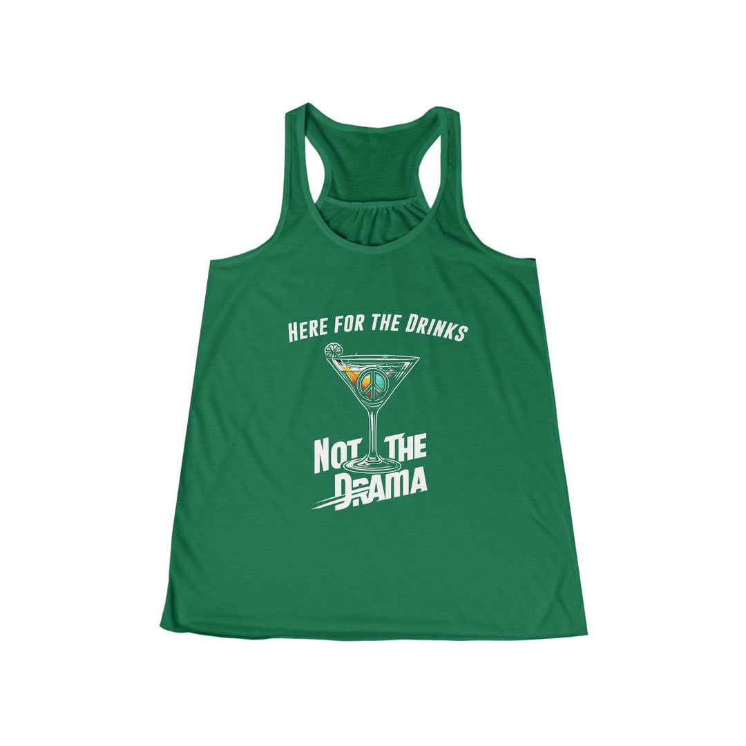 No Drama Womens Flowy Racer Back Tank Top