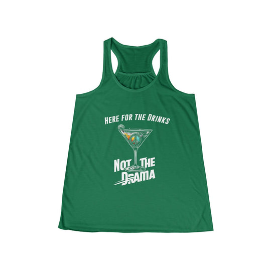 No Drama Womens Flowy Racer Back Tank Top