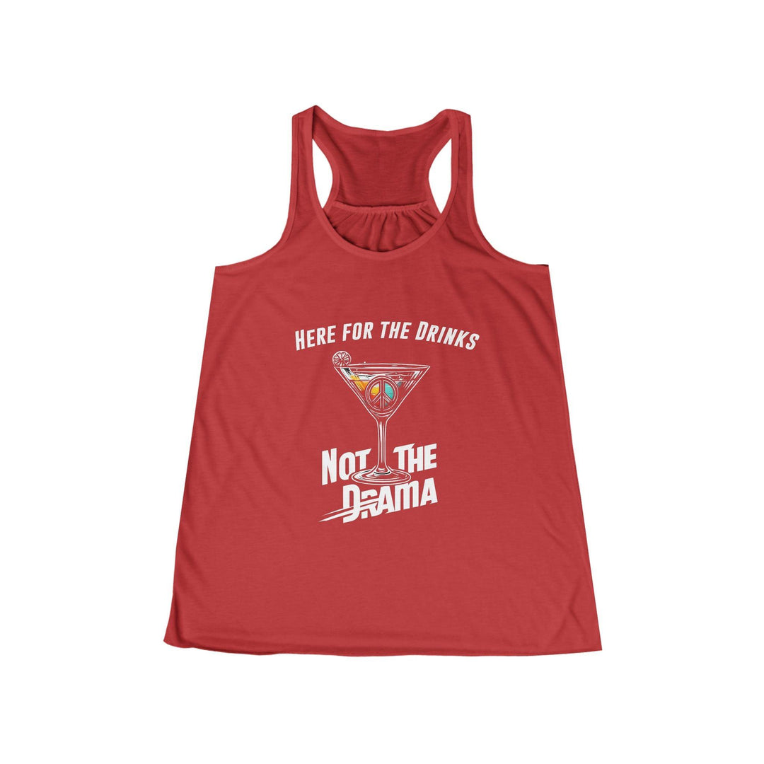 No Drama Womens Flowy Racer Back Tank Top