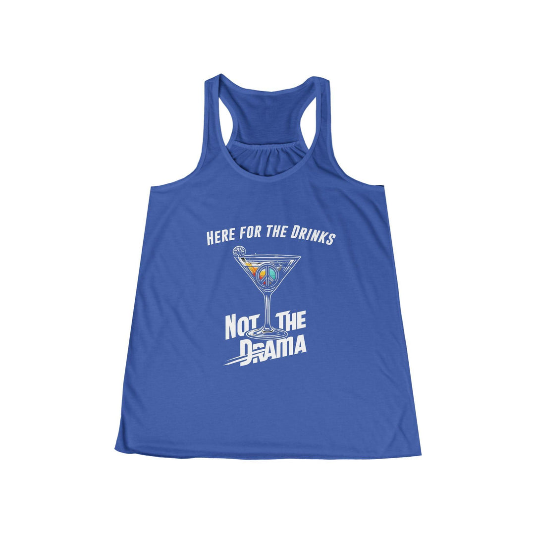 No Drama Womens Flowy Racer Back Tank Top