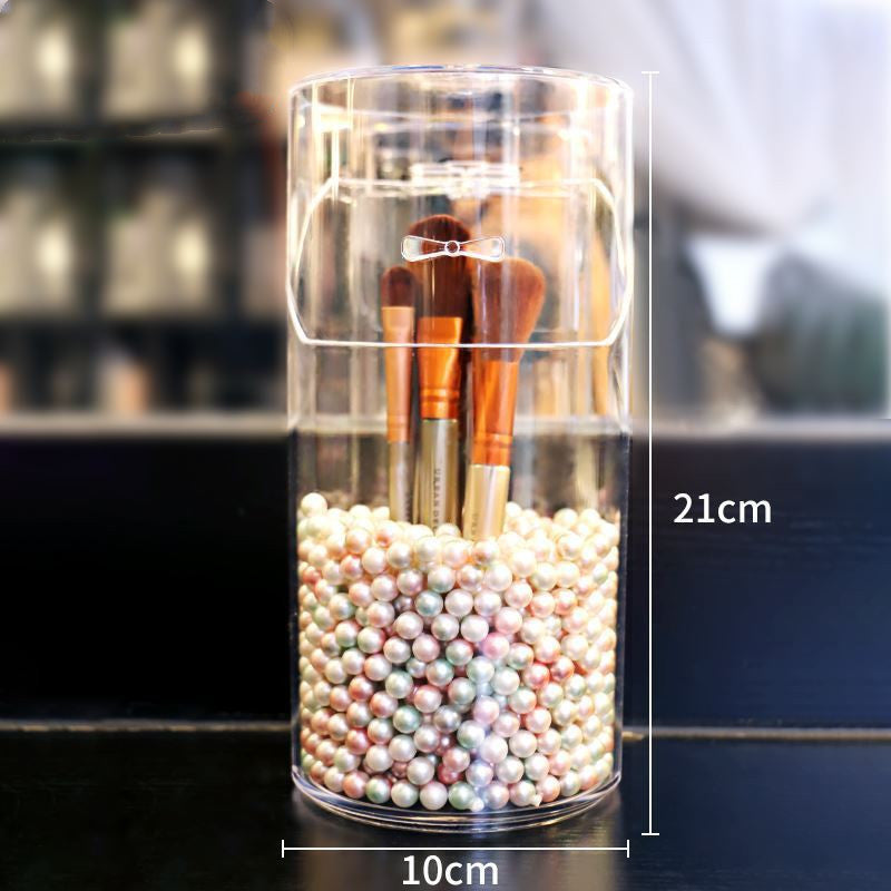 Desktop pen holder makeup brush storage bucket