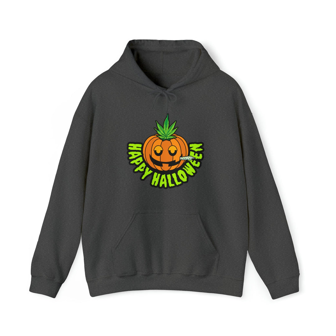 Happy Halloween Stoner Pumpkin Cannabis Hoodie