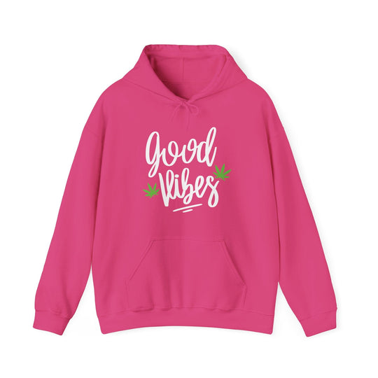 Good Vibes Marijuana Leaf Hoodie