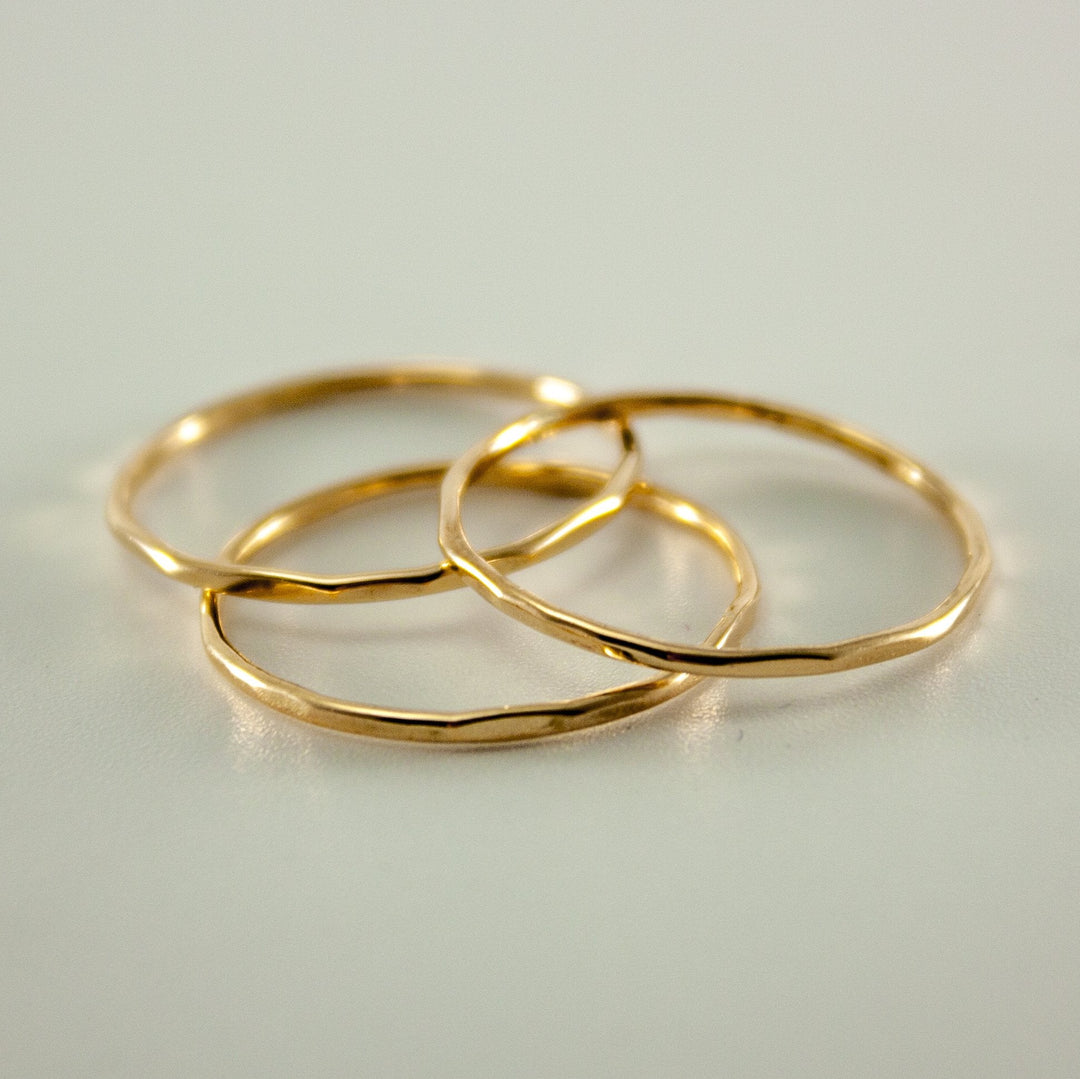14K Gold Filled Stackable Twist Ring Minimal Everyday Band