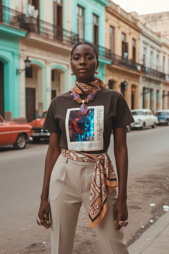 Asase Yaa Aziza & Fae Unisex Heavy Cotton Tee