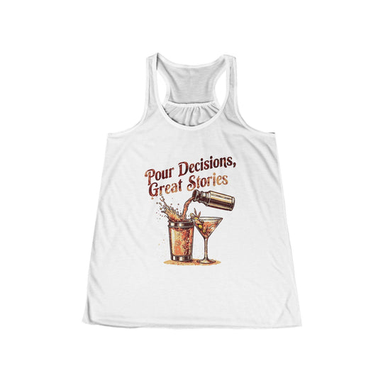 Pour Decisions Womens Racer Back Tank Top