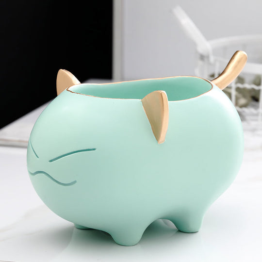 Desktop Storage Box Cute Creative Makeup Brush Bucket European Style Personality Decoration