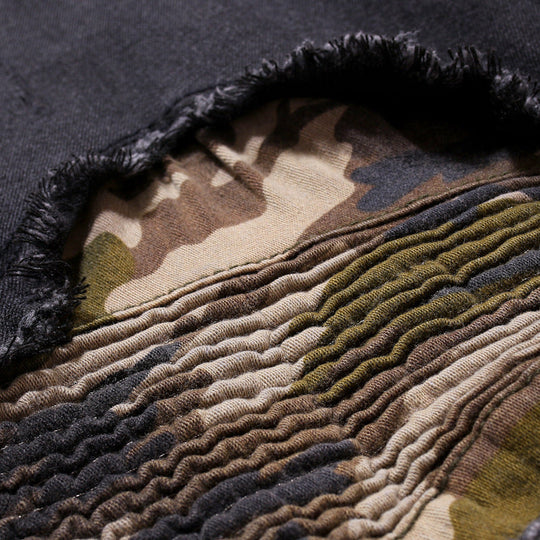 Men's Pleated Camouflage Slim fit Pants