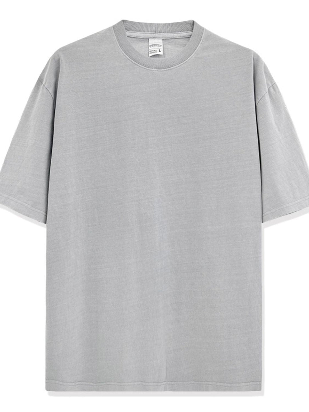 Men's Full Size Round Neck Washed T-Shirt Plus Size