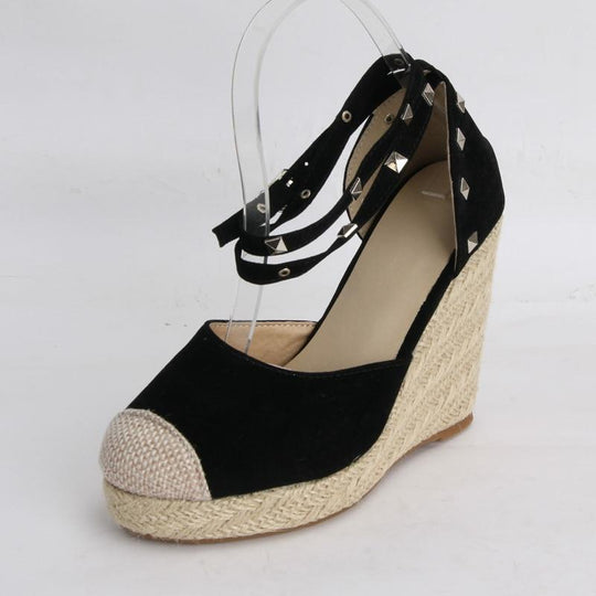 Women's Pumps Heels Espadrilles Wedges Platform Rivet