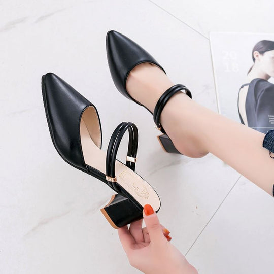 Summer Women's Thick-High Heels Baotou