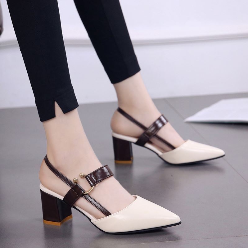 Summer Women's Thick-High Heels Baotou