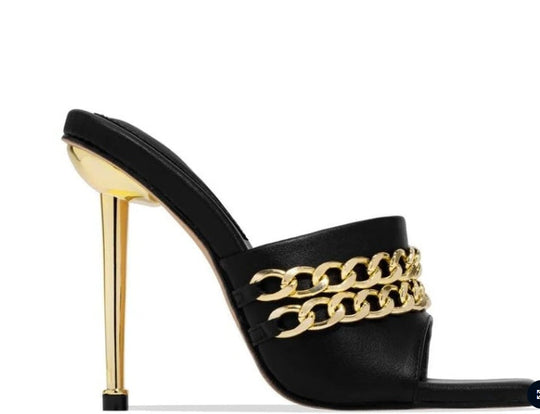 Women's Mules Thin High Heels Square Toe