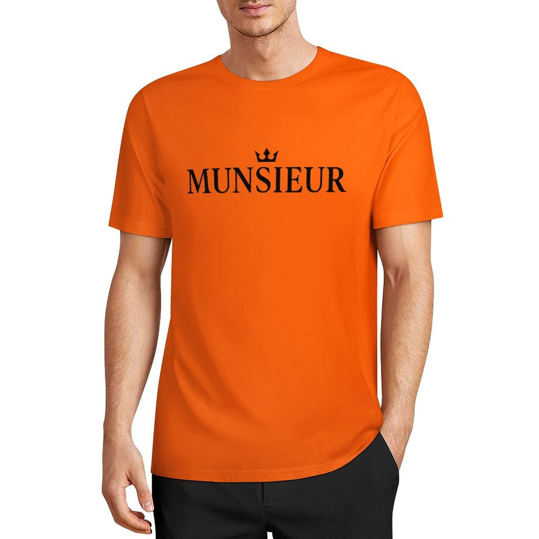 Munsieur Summer Signature Tee for Men Cotton Comfortable