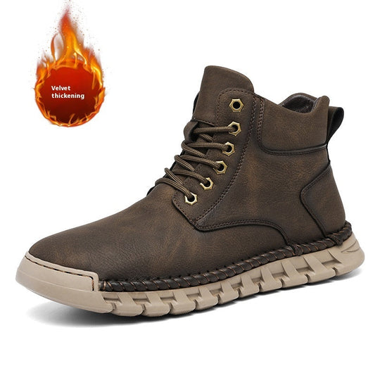 Men's Striders Autumn And Winter Velvet Thermal Wear-resistant Leisure