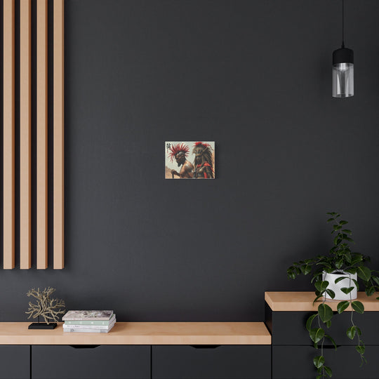 Artistic Matte Canvas Print, African Culture Decor, Unique Wall Art, Home Decoration, Spiritual Art, Black History