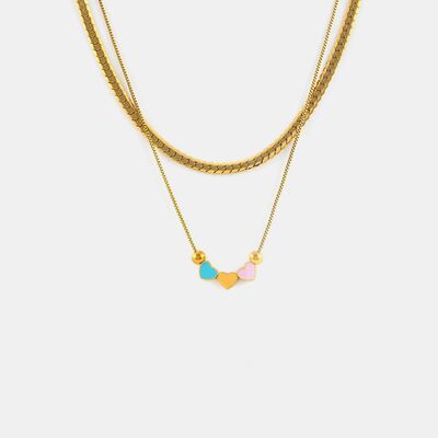 18K Gold-Plated Double Layered Necklace