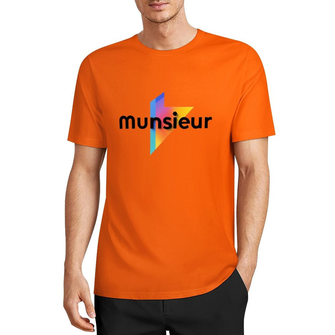 Cool Munsieur graphic Tee Cotton Men's breathable
