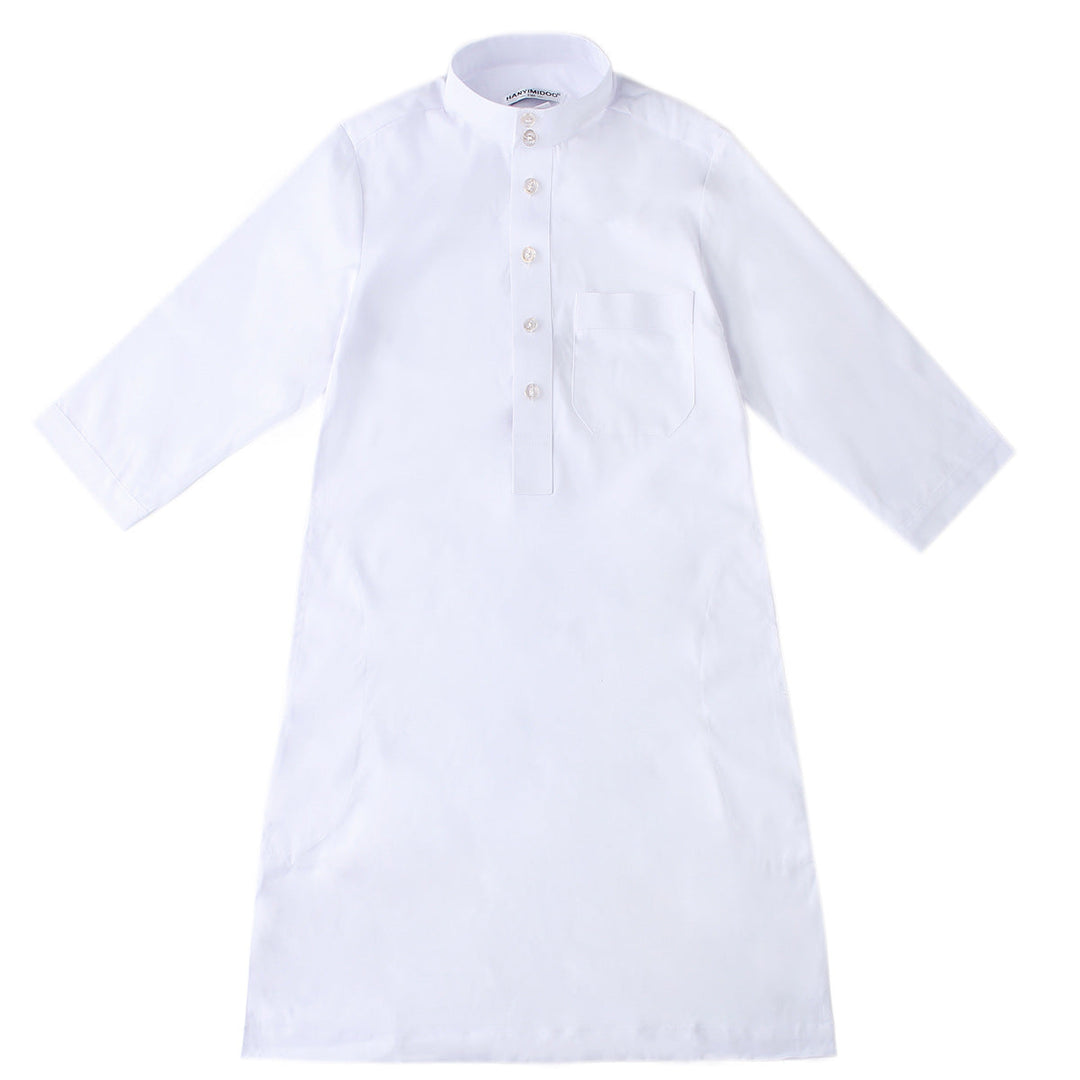 Middle Eastern teenage boy robe