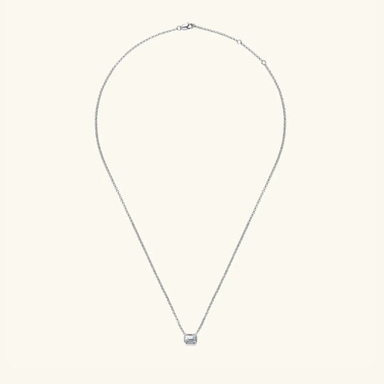 1 Carat Moissanite 925 Sterling Silver Pendant Necklace