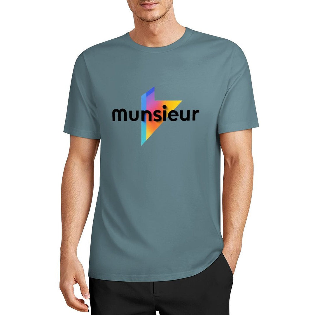 Cool Munsieur graphic Tee Cotton Men's breathable