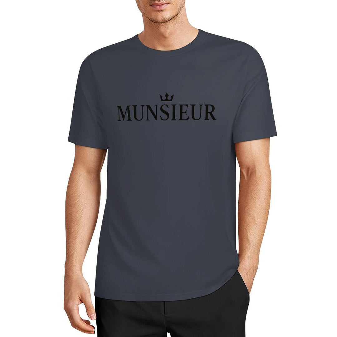 Munsieur Summer Signature Tee for Men Cotton Comfortable