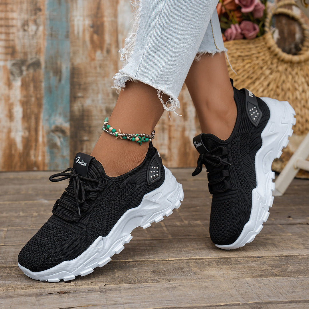 Flyknit Mesh Women's Thin Breathable Sports Casual Shoes