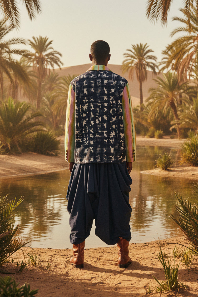 Shibori Sashimi Cotton Blazer