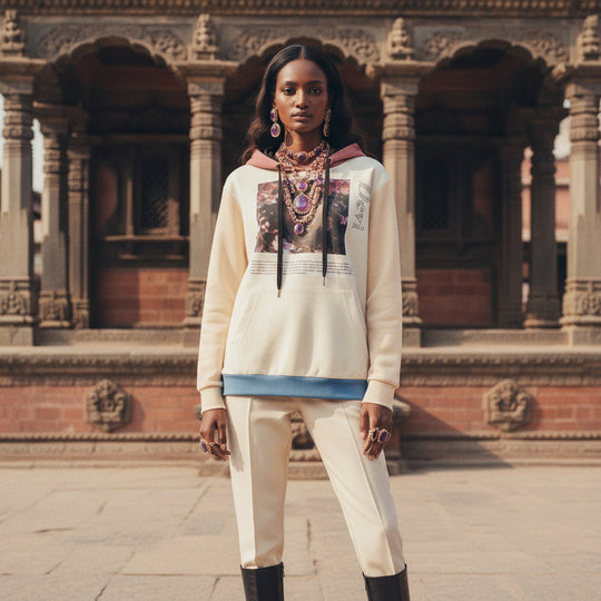 Devi Aziza & Fae Cotton Unisex Pullover Hoodie