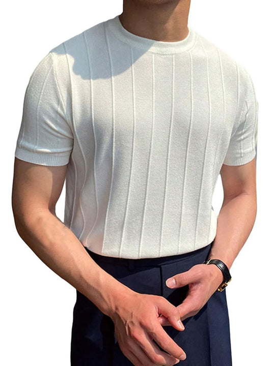Men's Full Size Round Neck Short Sleeve T-Shirt Plus Size