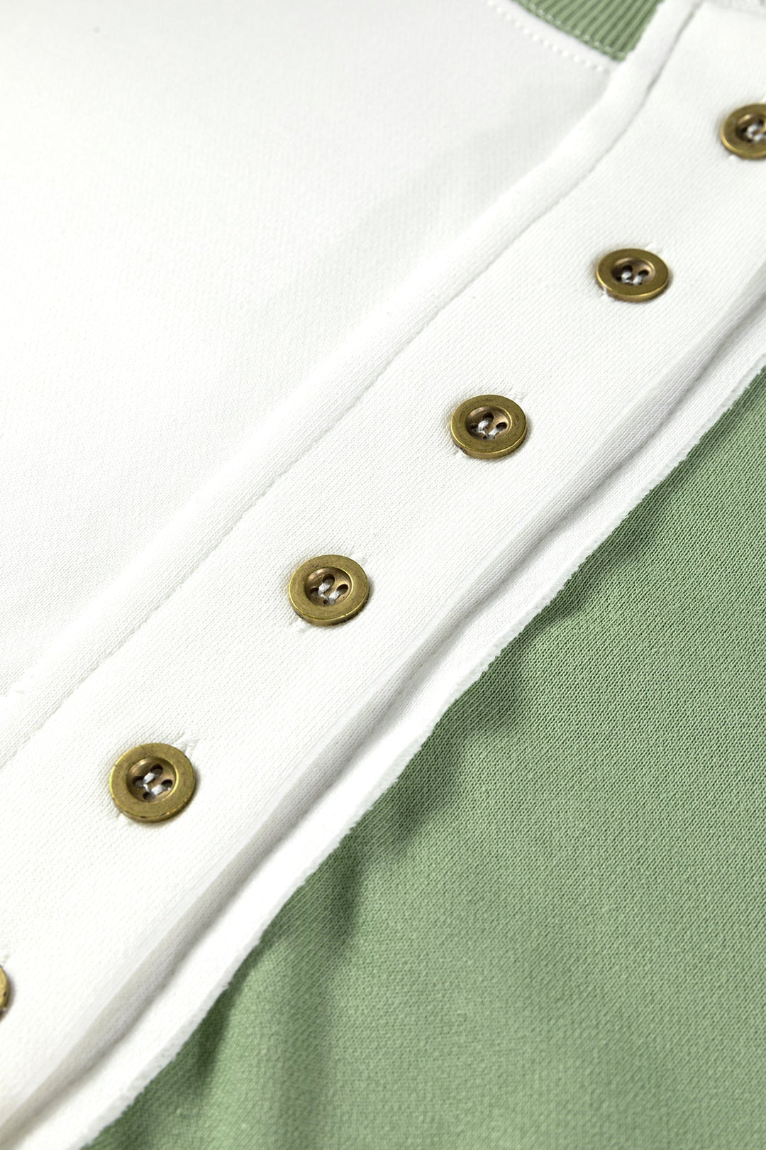 Colorblock Crewneck Henley Sweatshirt