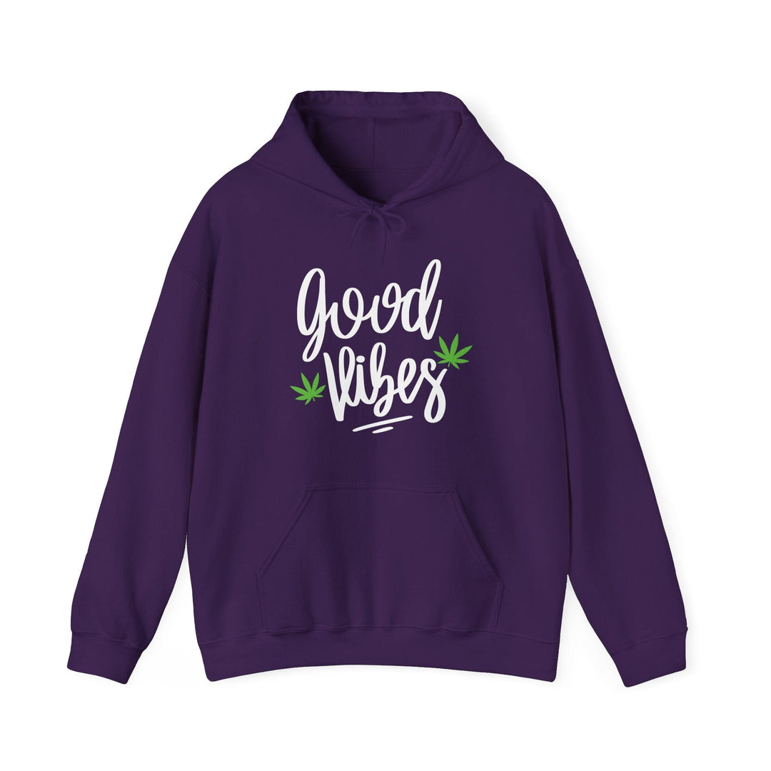 Good Vibes Marijuana Leaf Hoodie