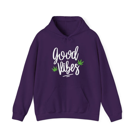 Good Vibes Marijuana Leaf Hoodie