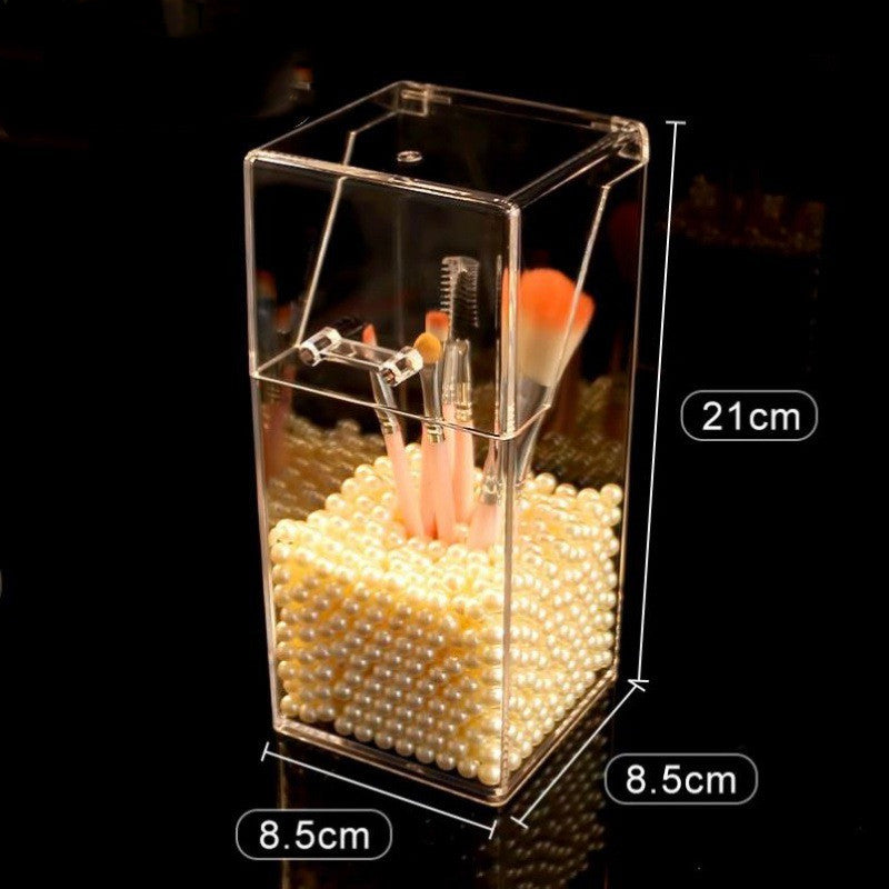 Desktop pen holder makeup brush storage bucket