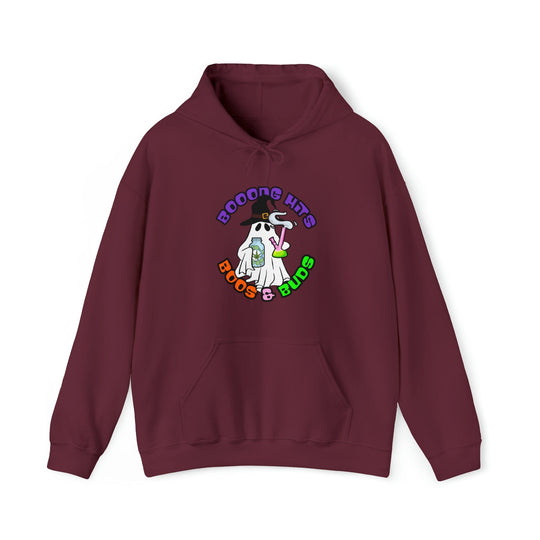 Booong Hits Boos & Buds Ghost Cannabis Hoodie