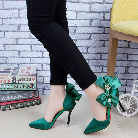 Women's Fashion Bow Stiletto Heels